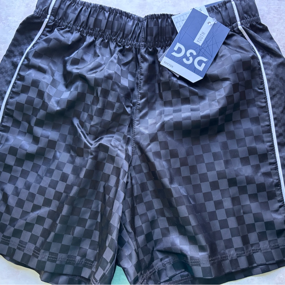 DSG Youth Black Checkered Shorts